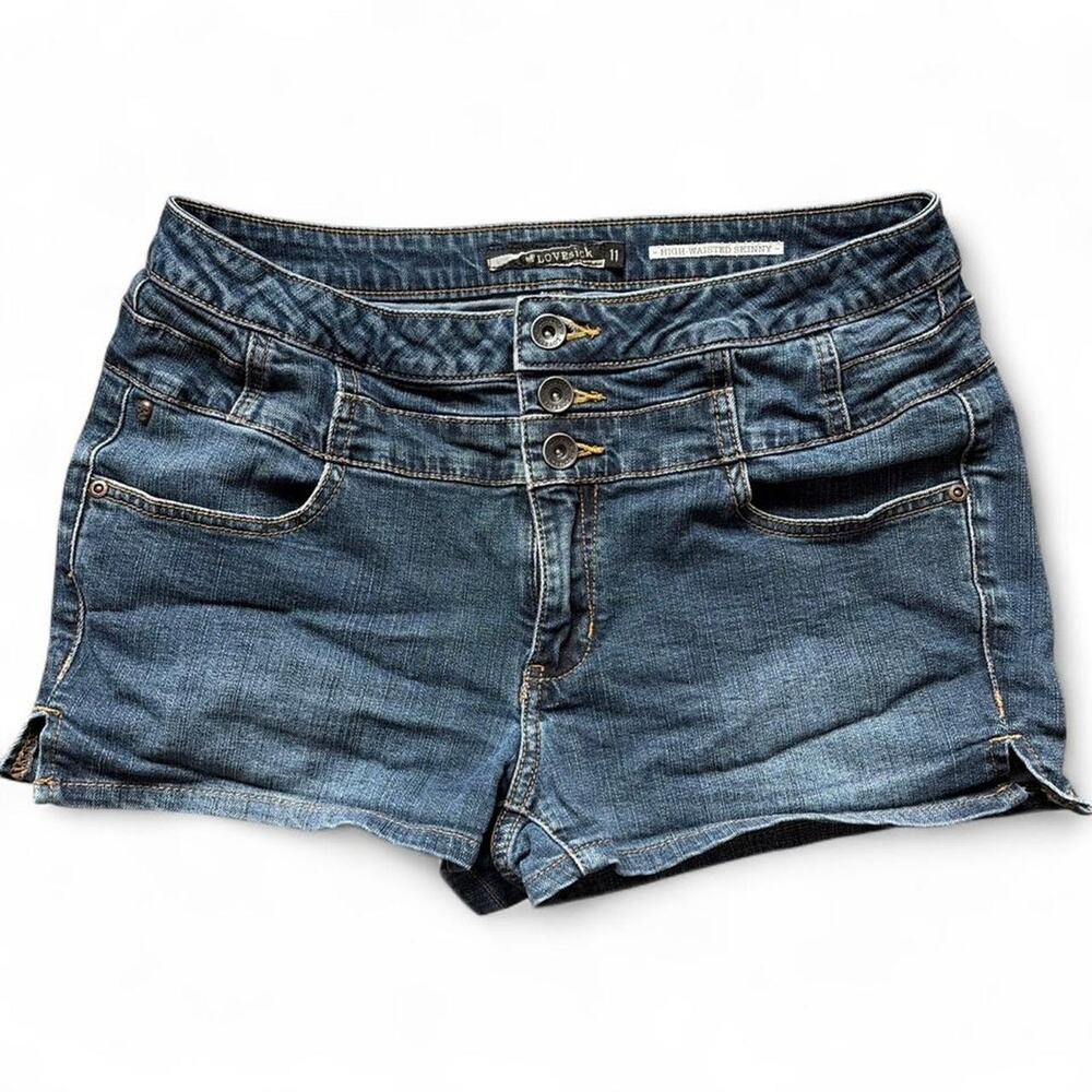 Lovesick High Waisted Denim Shorts - Size: 11